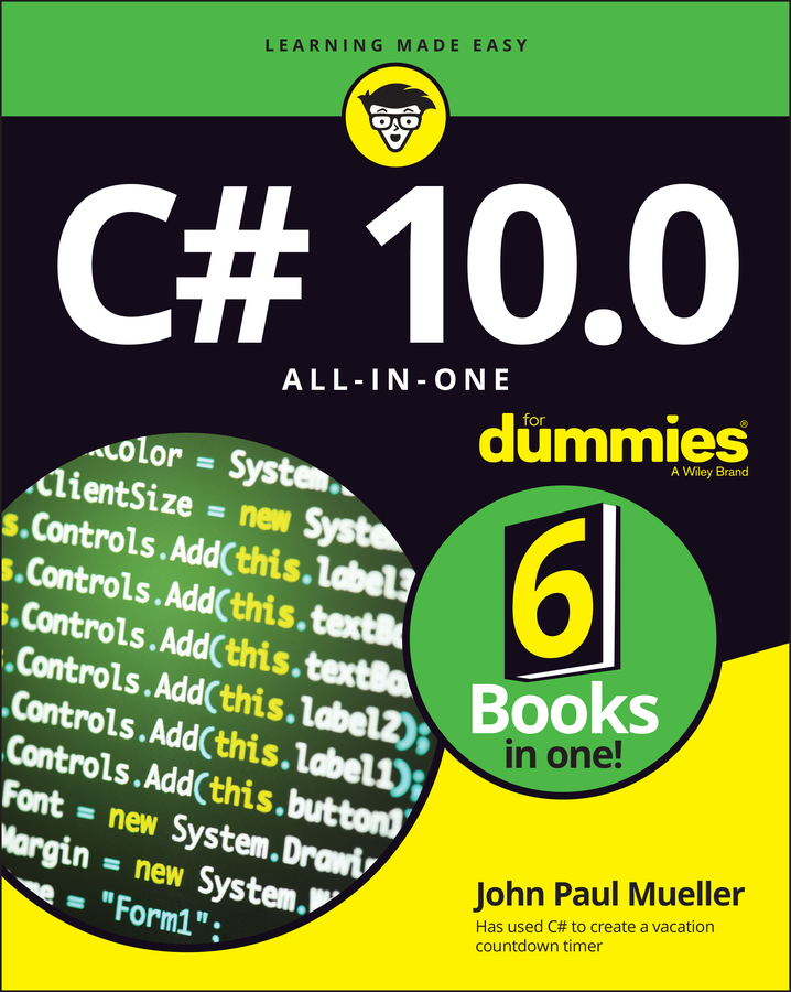 Книга  C# 10.0 All-in-One For Dummies созданная John Paul Mueller, Wiley может относится к жанру программы. Стоимость электронной книги C# 10.0 All-in-One For Dummies с идентификатором 67178202 составляет 3352.19 руб.