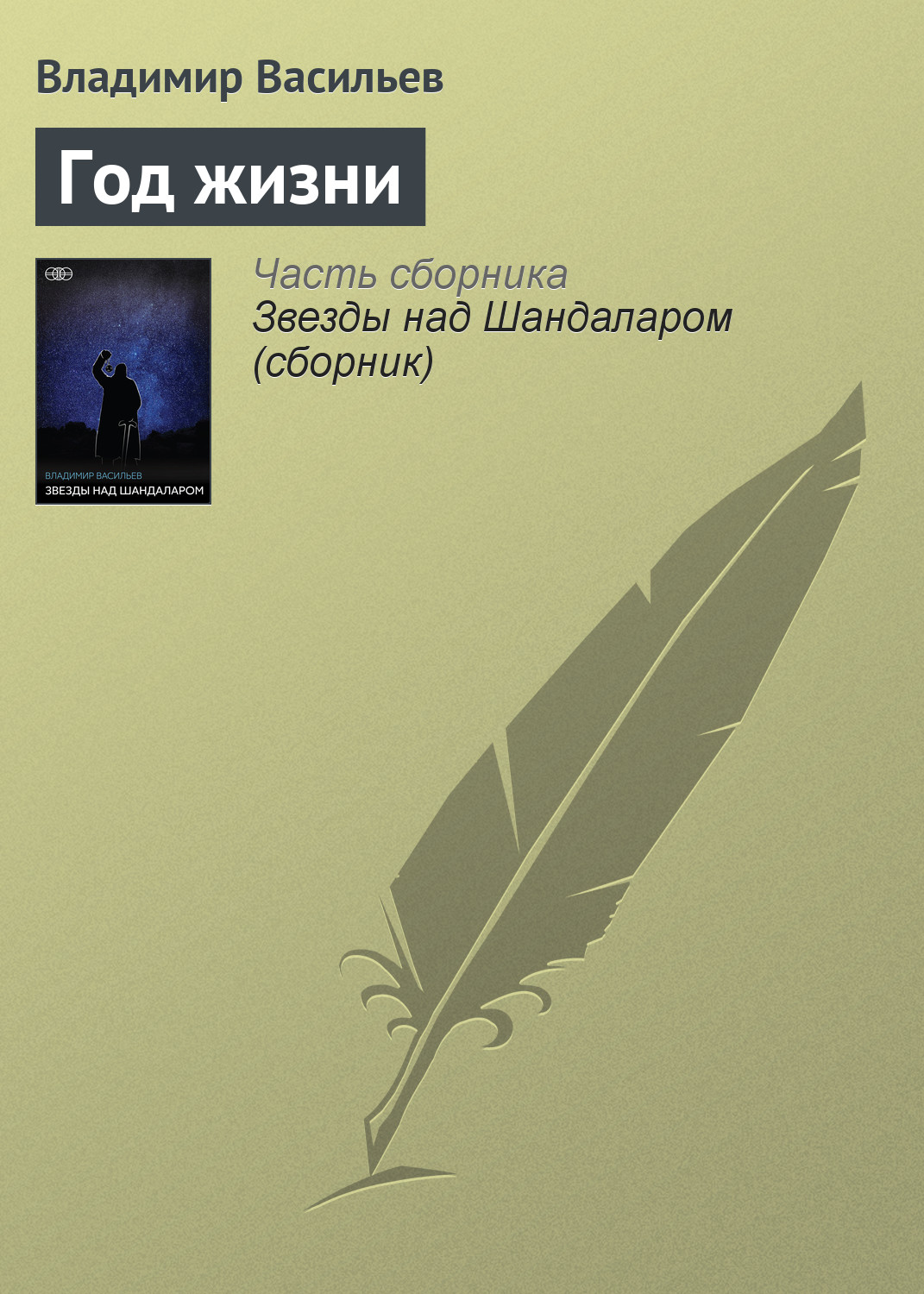 Владимир Васильев «Год жизни»