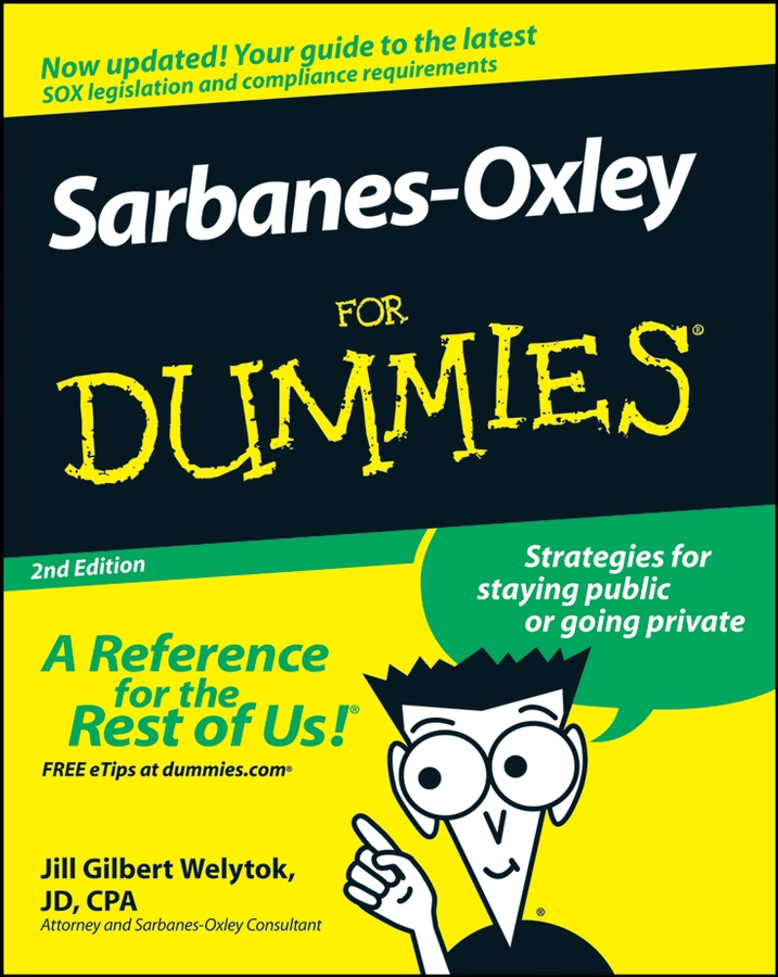 Jill Welytok Gilbert Sarbanes-Oxley For Dummies