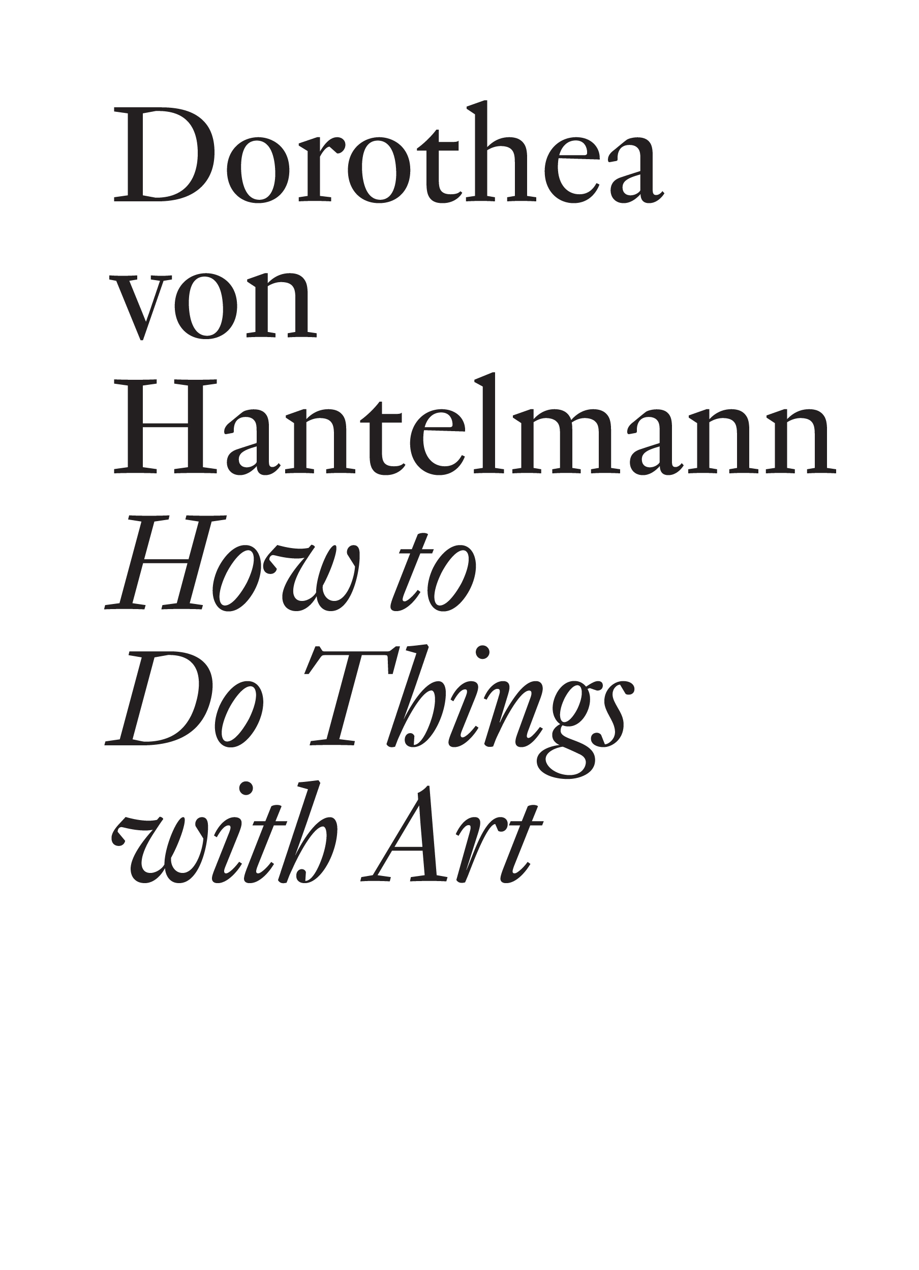 How to Do Things with Art