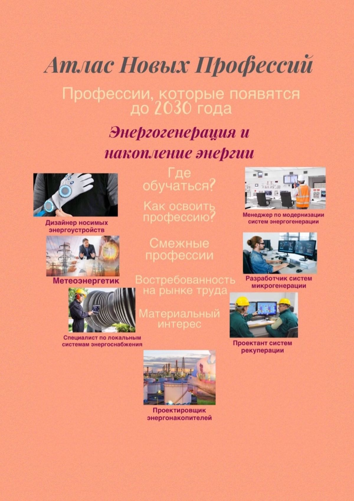 Татьяна Александровна Тонунц Атлас Новых Профессий. Энергогенерация и накопление энергии. Профессии, которые появятся до 2030 года