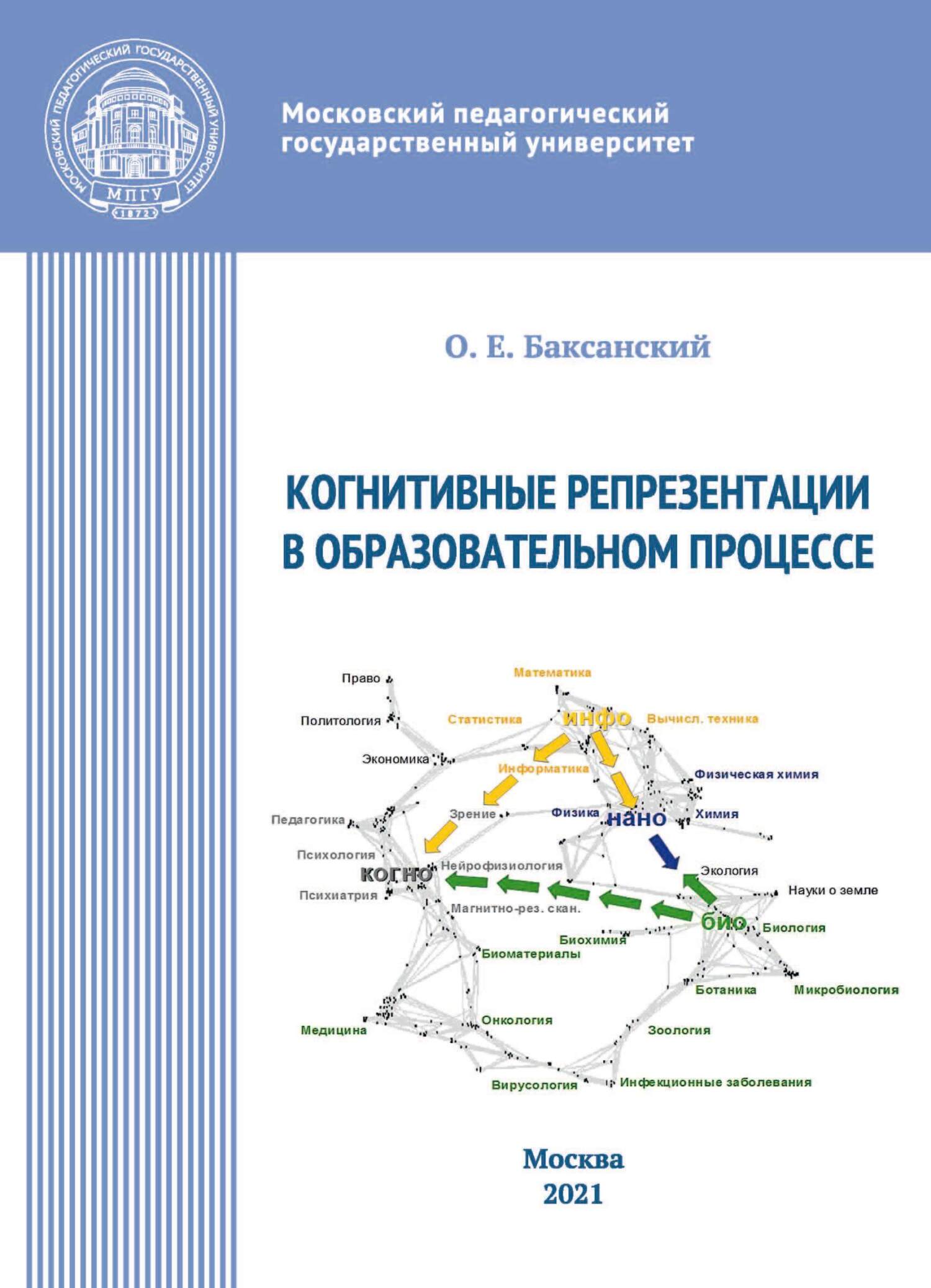 «Когнитивные репрезентации в образовательном процессе» – О. Е. Баксанский |  ЛитРес