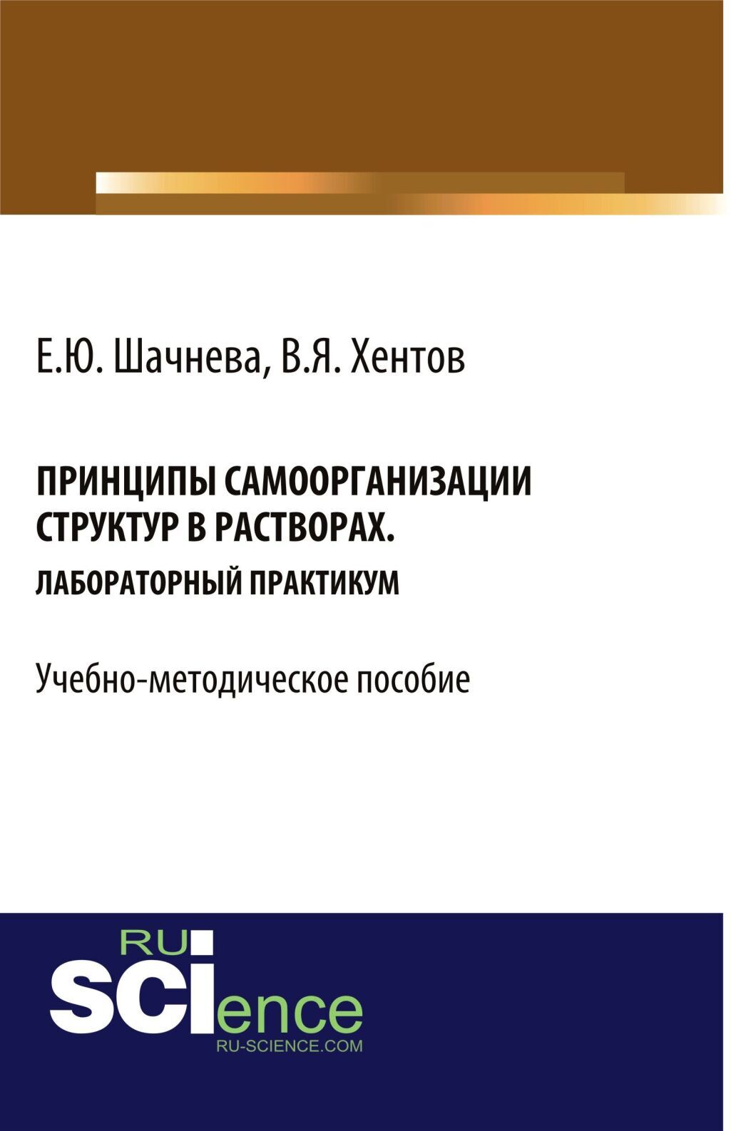 Принципы самоорганизации структур в растворах. (Бакалавриат). Учебно-методическое пособие