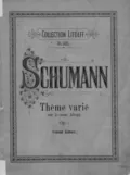 Theme varie sur le nom Abegg - Роберт Шуман