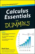 Calculus Essentials For Dummies - Mark  Ryan