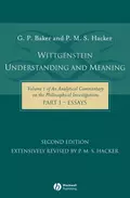 Wittgenstein: Understanding and Meaning - P. Hacker M.S.