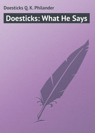 Doesticks: What He Says