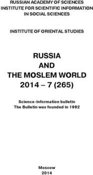 Russia and the Moslem World № 07 \/ 2014