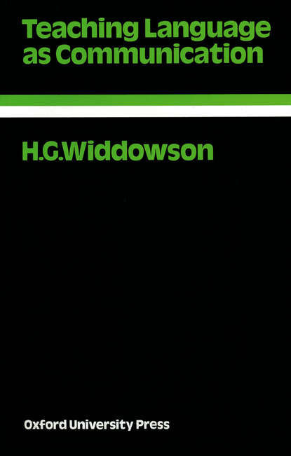 H. G. Widdowson - Teaching Language as Communication