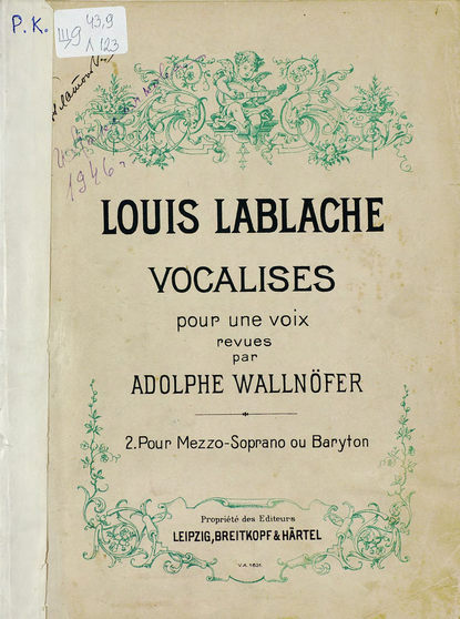 Vocalises pour une voix rev par Ad. Wallnoffer