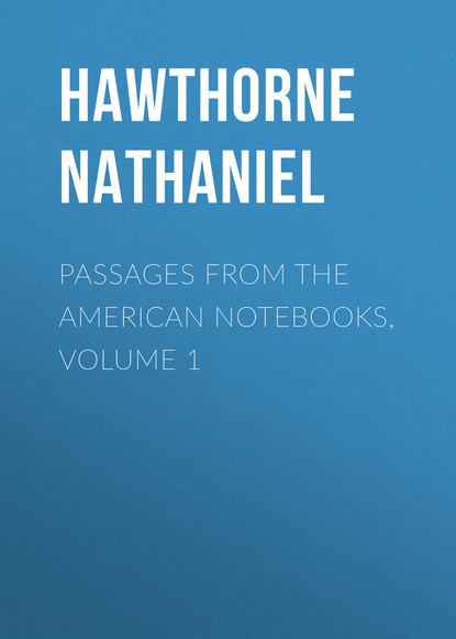 Натаниель Готорн — Passages from the American Notebooks, Volume 1