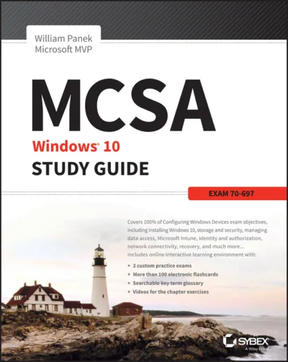 Обложка книги MCSA Microsoft Windows 10 Study Guide. Exam 70-697, William  Panek