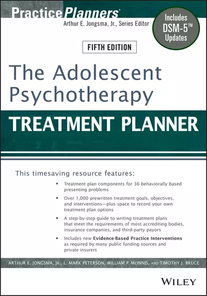 Обложка книги The Adolescent Psychotherapy Treatment Planner, David J. Berghuis