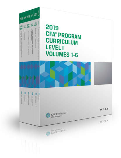 CFA Program Curriculum 2019 Level I Volumes 1-6 Box Set (CFA Institute). 