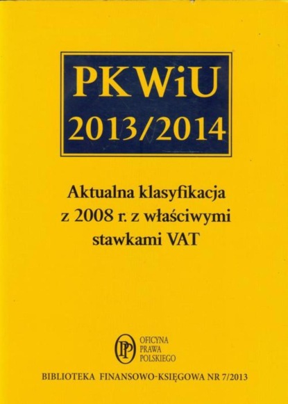 

PKWiU 2013/2014
