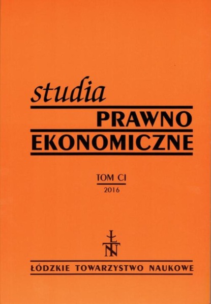 

Studia Prawno-Ekonomiczne t. 101