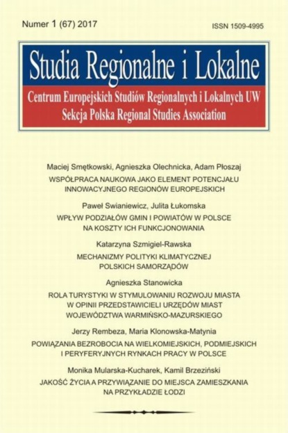 

Studia Regionalne i Lokalne nr 1(67)/2017