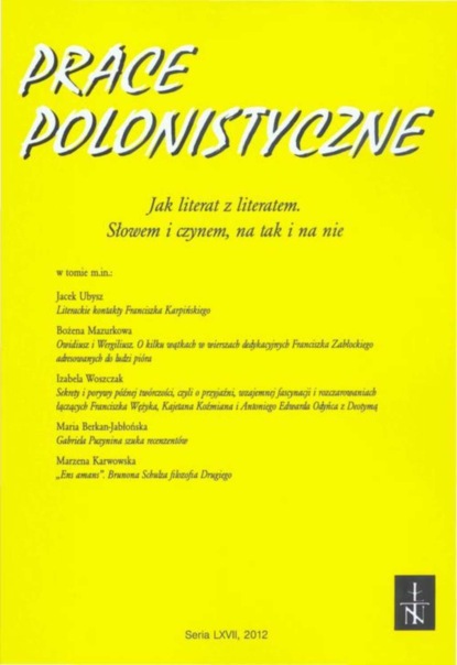 

Prace Polonistyczne t. 67/2012