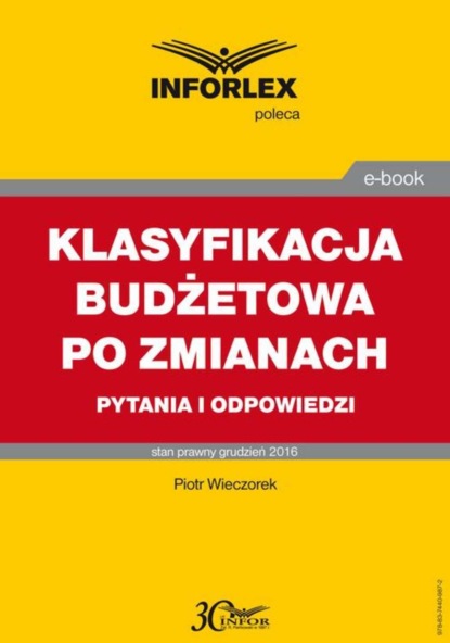 Piotr Wieczorek - KLASYFIKACJA BUDŻETOWA PO ZMIANACH pytania i odpowiedzi