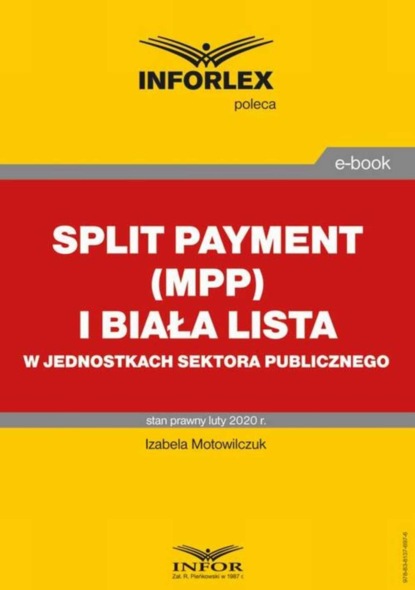 Teresa Krawczyk - Split payment (MPP) i biała lista w jednostkach sektora finansów publicznych