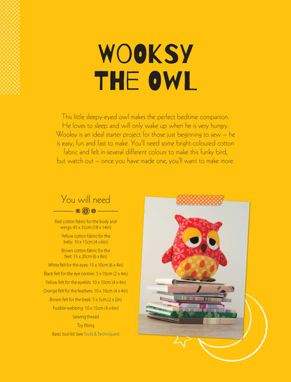 Mariska Vos Bolman — Wooksy the Owl Soft Toy Pattern