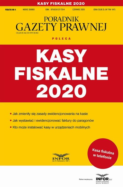 praca zbiorowa - Kasy fiskalne 2020