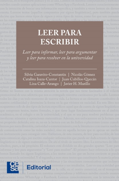 

Leer para escribir