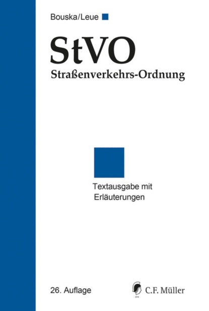 StVO Straßenverkehrs-Ordnung (Wolfgang Bouska). 